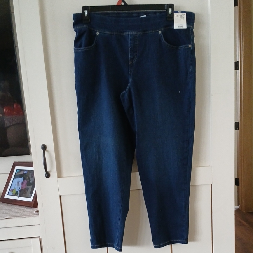 Terra & Sky Dark Blue Ankle Jeans